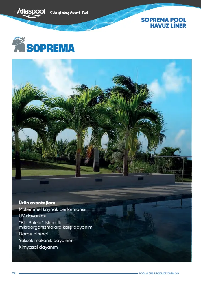 Soprema Pool Havuz Liner Atlaspool katalog görseli